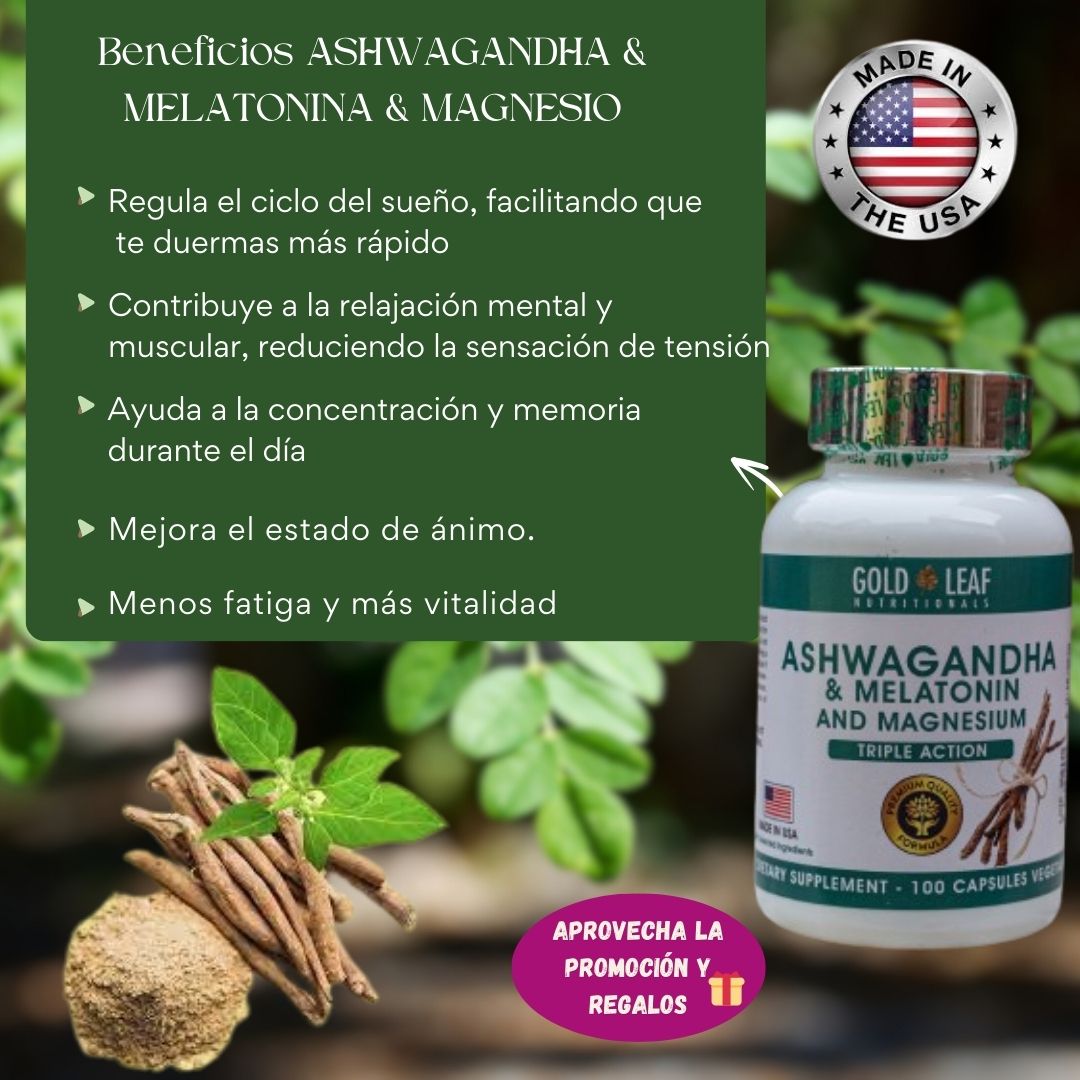 ASHWAGANDHA & MELATONINA & MAGNESIO