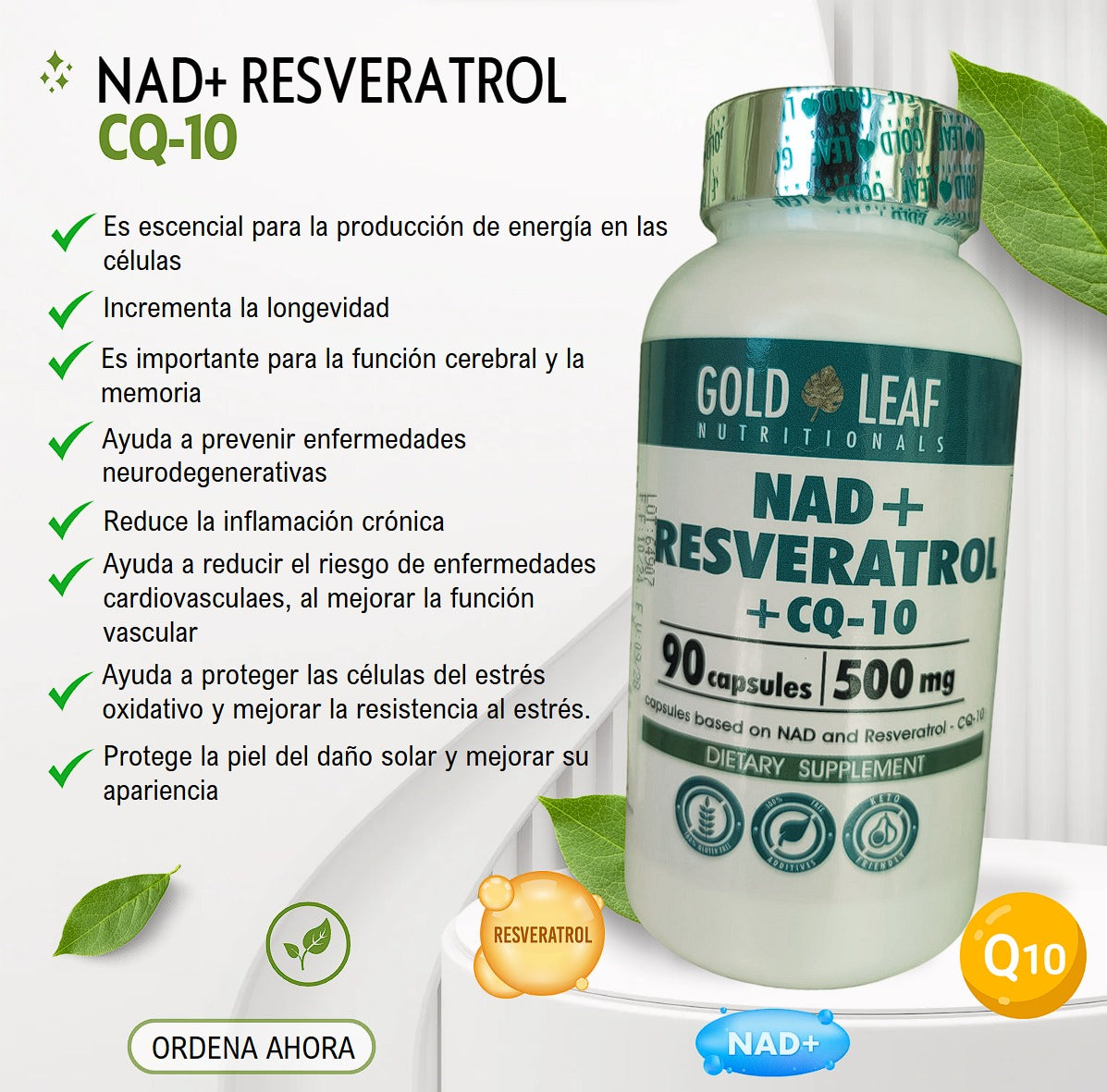 NAD+Resveratrol + COENZIMA Q10